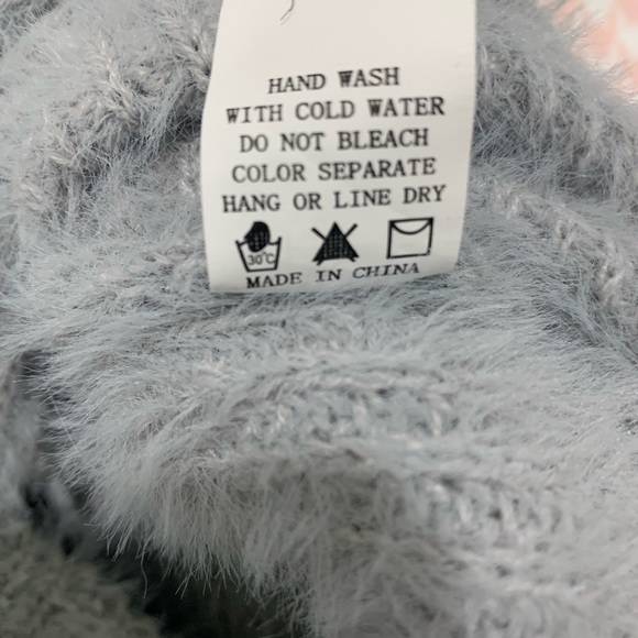 Sweater Blended Fluffy Fuzzy Jumper Soft Pullover Faux Wrap Romantic‎ Size Small - Picture 6 of 6